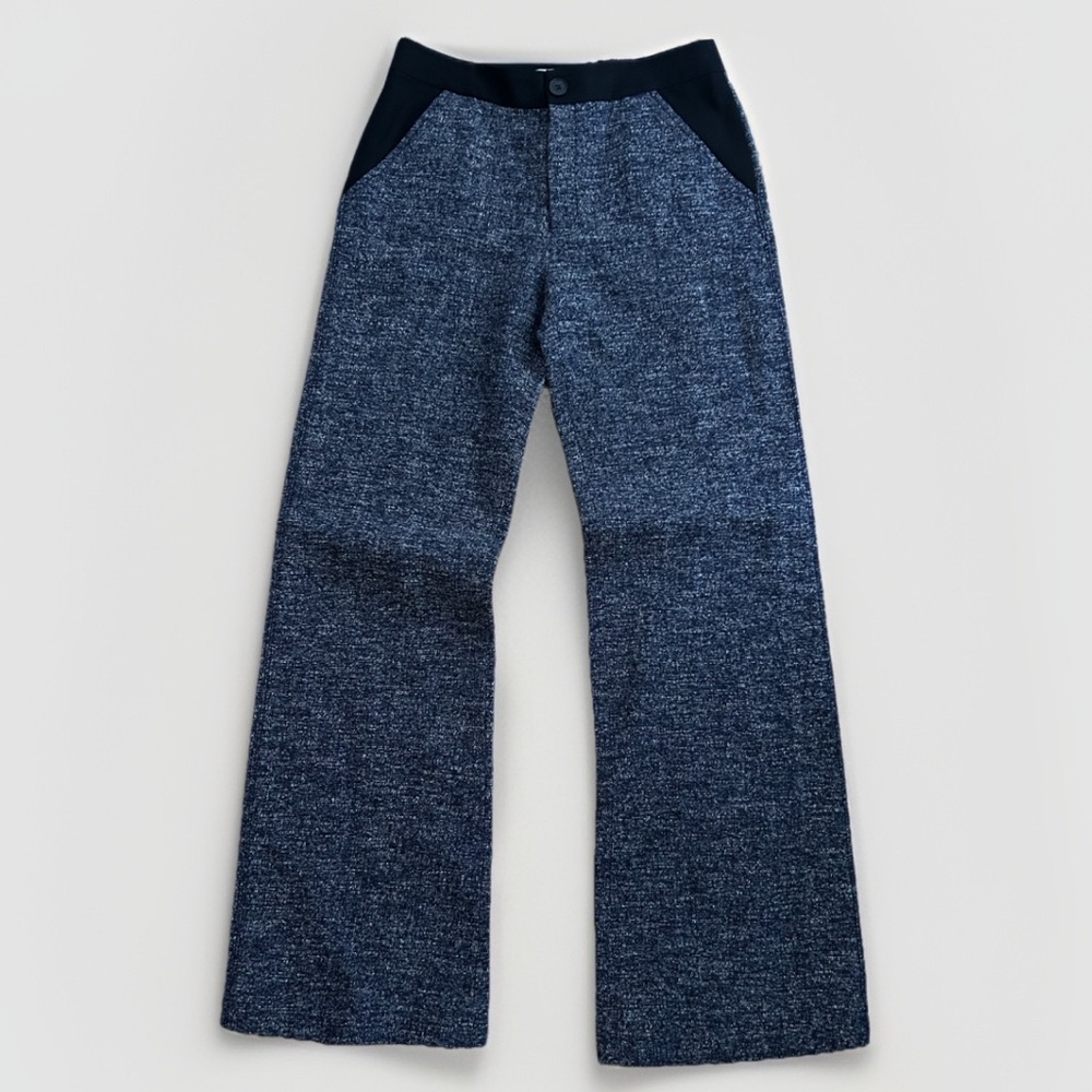 Derek Lam 10 Crosby Linen Silk Pants Women's Size 4 Wide Leg Made in USA - Picture 2 of 10